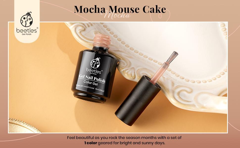 Beetles 15ML Jelly Gel Nail Polish, Sheer Natural Translucent Soak-Off UV LED Nail Gel for Subtle & Elegant DIY Nail Art