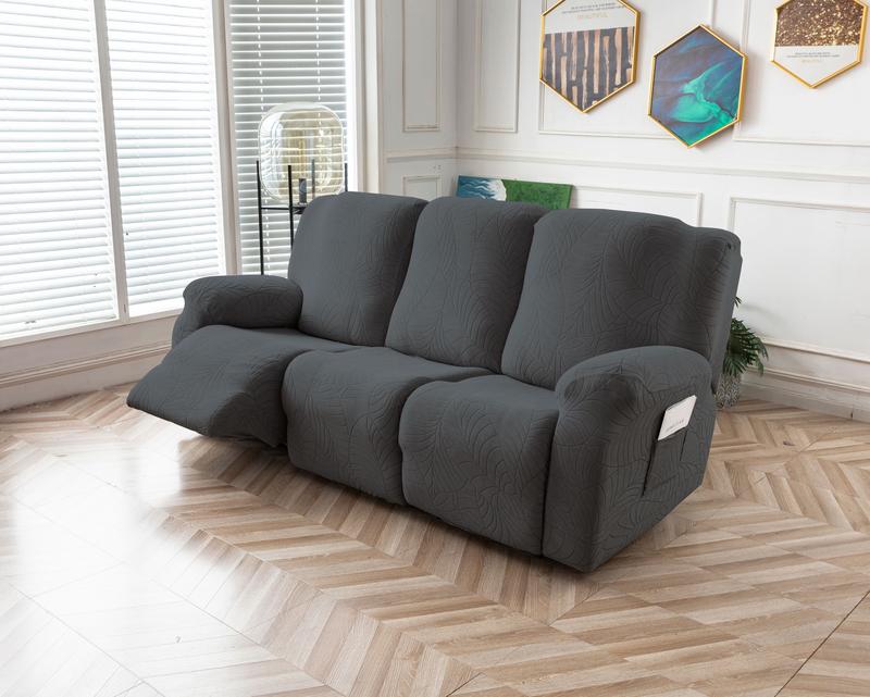 Recliner Sofa Covers Stretch Jacquard Couch Covers for Recliner Slipcovers 3 Cushion Soft Protector with Pocket Waterproof Fabric Non-Slip Design 8-Piece Set for Living Room #TikTokShopBlackFriday Recliner Sofa Covers Stretch Jacquard Couch Covers for Recliner Slipcovers 3 Cushion Soft Protector with Pocket Waterproof Fabric Non-Slip Design 8-Piece Set for Living Room #TikTokShopBlackFriday