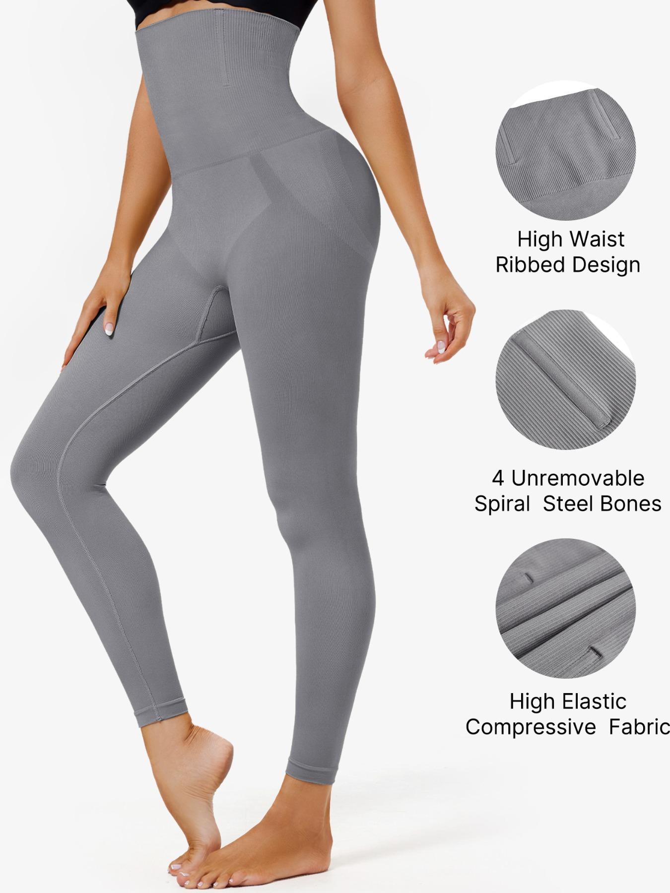 Women's High-Waisted Control Panties, Shapewear, Elastic Fabric, Anti-Curling, Suitable for All Seasons, Casual Style, Comfortable Fit