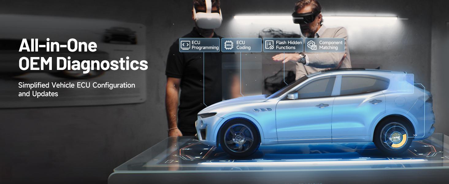 TOPDON RLink J2534 Pass-Thru Programmer, OEM Reprogramming and Diagnostic Tool, Enhanced J2534 VCI, Supports J2534/D-PDU/CAN-FD/DoIP, Compatible with 17+ Vehicle Brands, No OE Software Provided