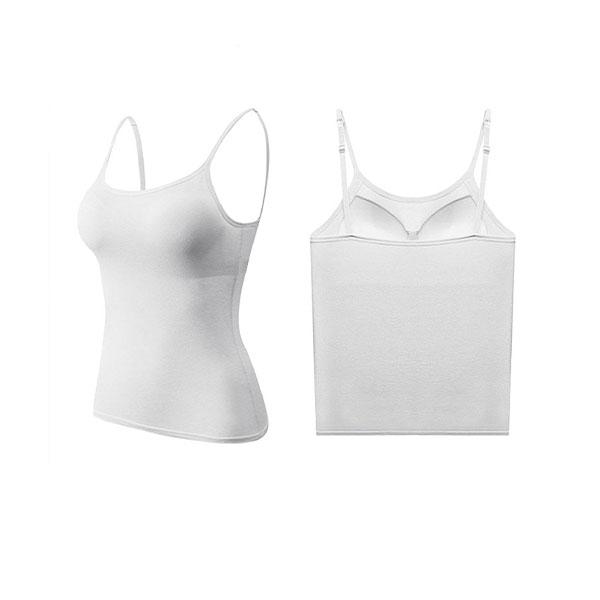 3 Pcs Pack Women's Camisole Tank Tops With Built-in Bra, Seamless Design, Adjustable Straps, Layering Basics, Suitable For Spring, Autumn & Summer Outerwear Solid Colors, Layering & Outerweart Fit Style Clothes Essential Smooth Pieces Light 3 Pcs Pack Women's Camisole Tank Tops With Built-in Bra, Seamless Design, Adjustable Straps, Layering Basics, Suitable For Spring, Autumn & Summer Outerwear Solid Colors, Layering & Outerweart Fit Style Clothes Essential Smooth Pieces Light