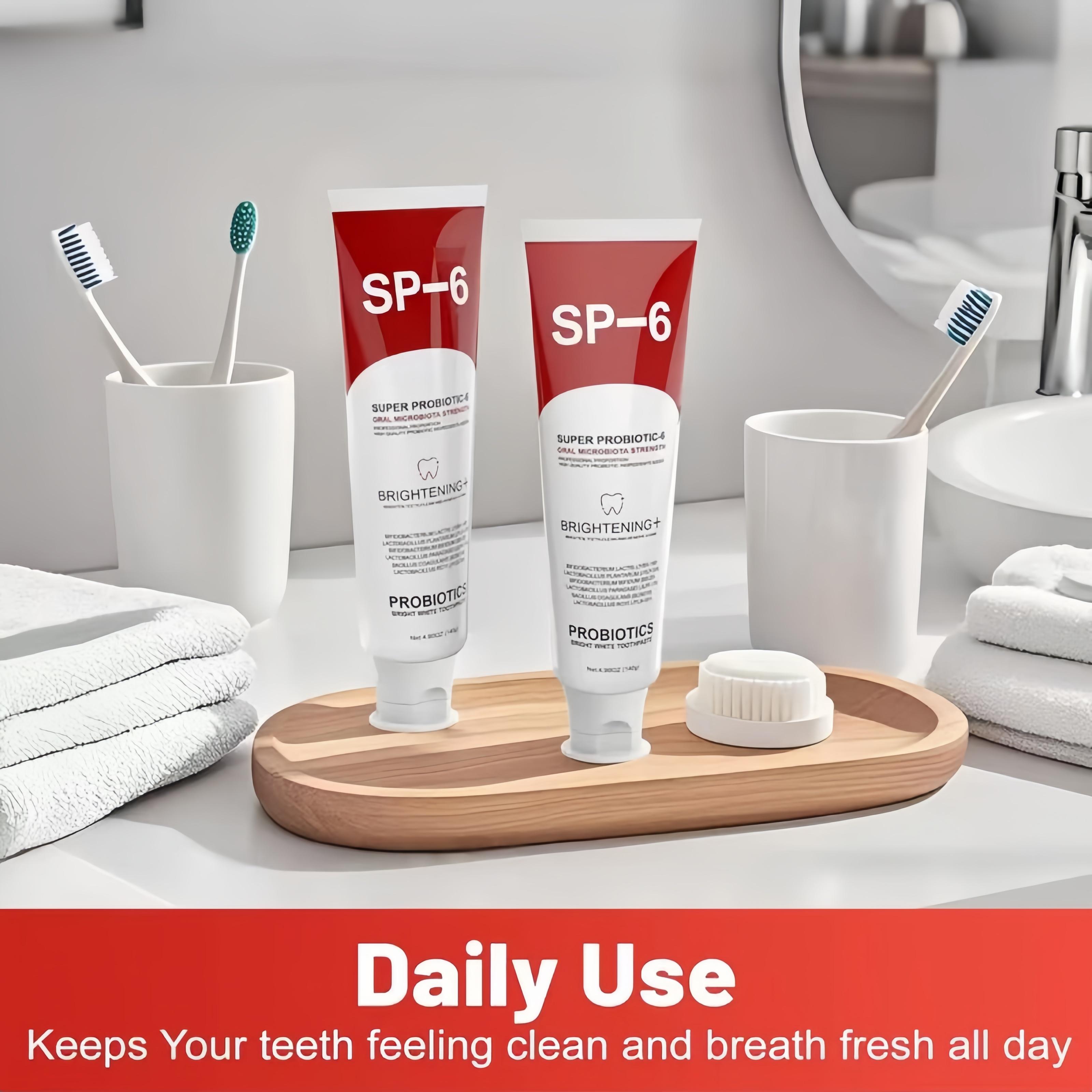 2025 Upgrade Probiotic Whitening Toothpaste,SP-6 Toothpaste,Probiotic Oral Care for Enamel Repair&Long-Lasting Fresh Breath