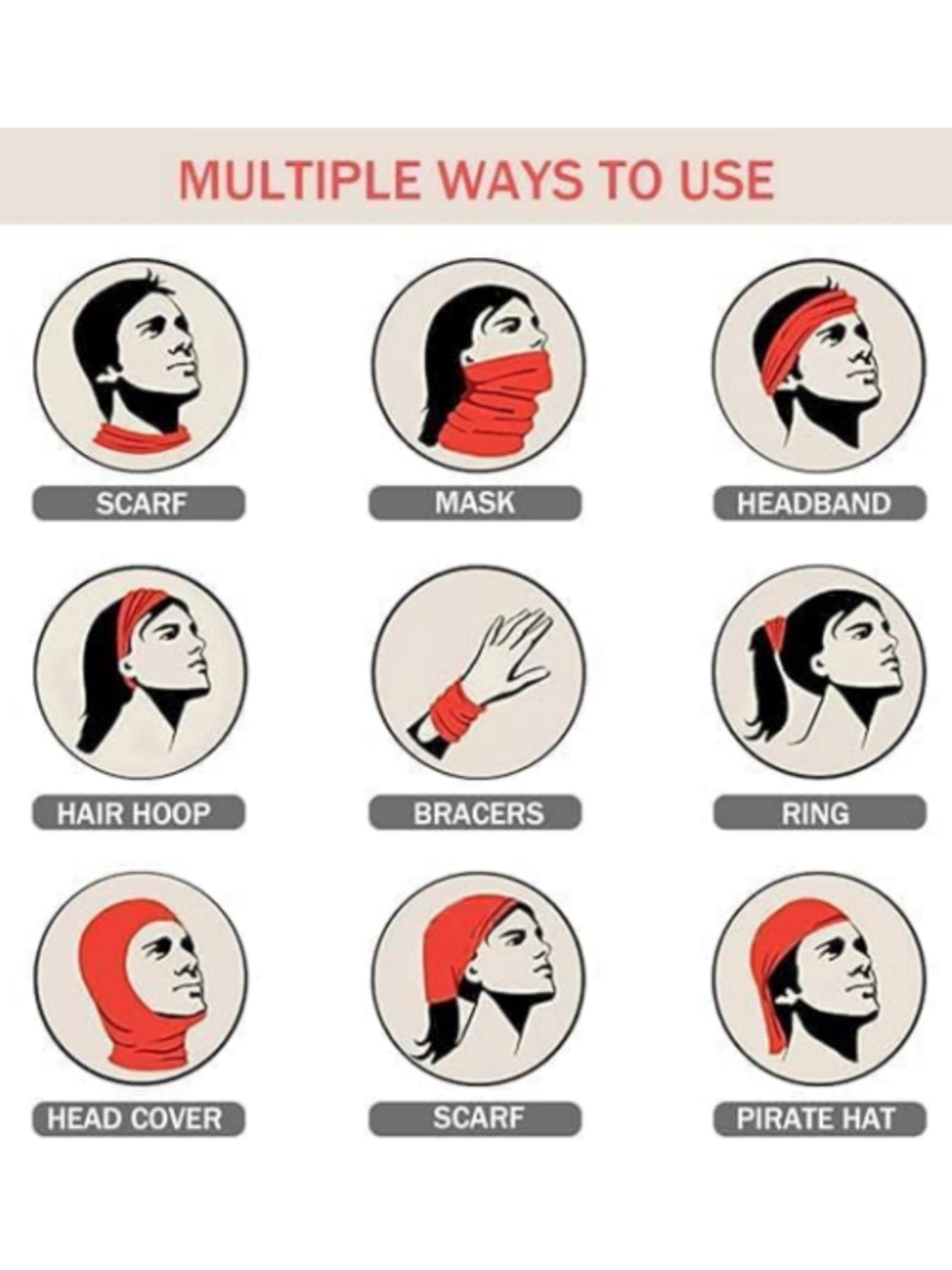 3-Piece Multifunctional Paisley Nut Flower Towel Set, Hip Hop Street Dance Outdoor Cycling Towels, Unisex