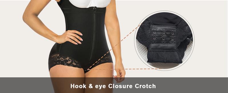 YIANNA Fajas Colombianas Shapewear for Women  Tummy Control Shapewear Butt Lifter Bodysuit