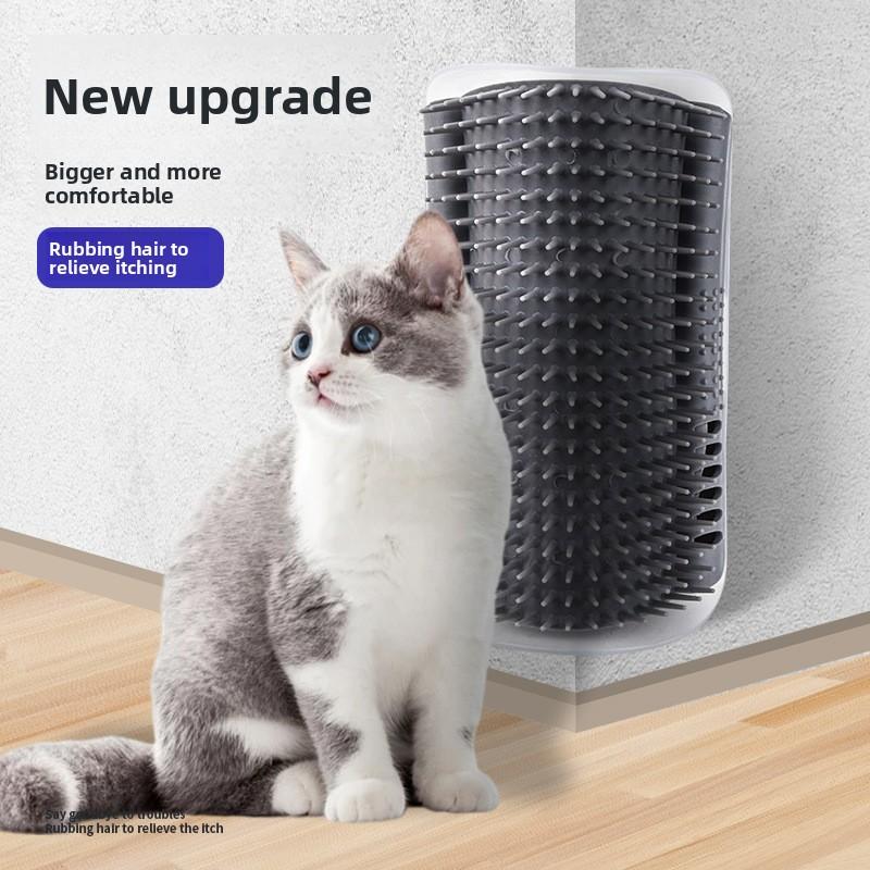 Interactive Cat Self Scratching Groomer Itch Relief Rubbing Tool Deshedding Massage Comb Relaxing Scratch Board Pet Accessory