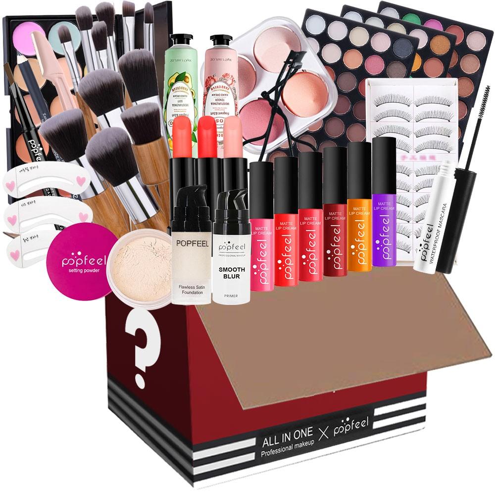 Popfeel Ultimate Makeup Set, 15-Piece All-In-One Makeup Kit, Live Beauty Series, Essential for Beginners & Professionals, Perfect Gift