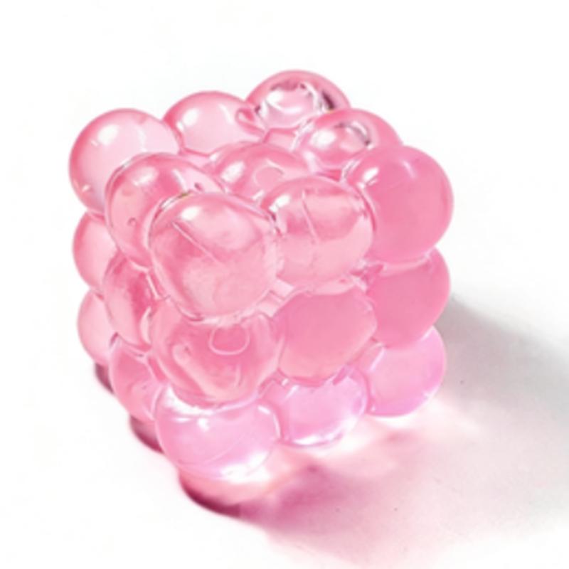Super Soft Ice Transparent Grape Shape Squeeze Toy, Stress Relief Fidget Toy, Small Muscle Skill Building, Slow Rise Simulation Fruit, Stress Relief Gadgets
