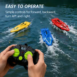 Remote Control Boat Toy, High-Speed 2.4g Electric Yacht for Water Play, Perfect Birthday Gift for Boys & Girls