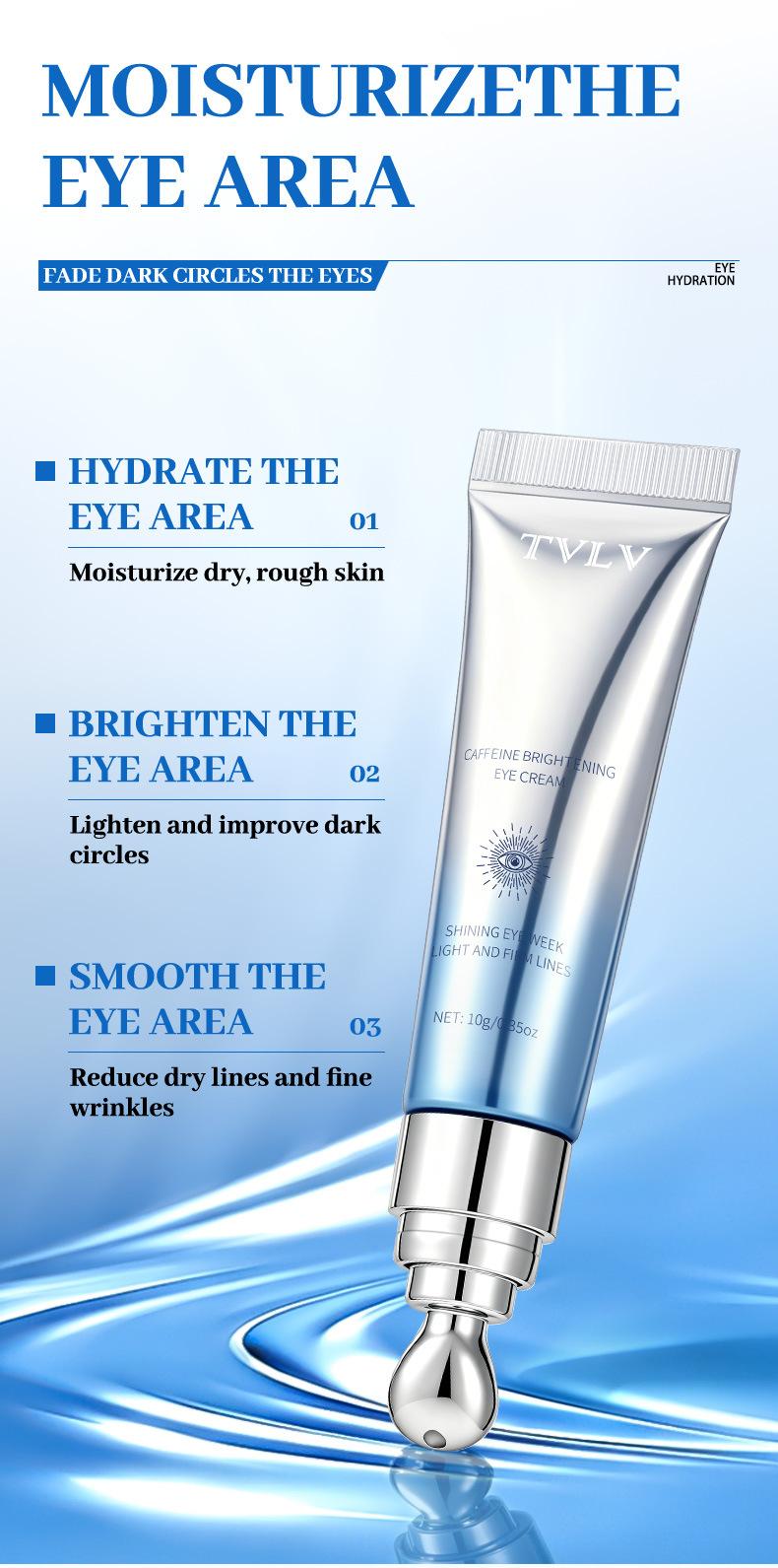 Caffeine Iron Eye Cream – Caffeine Infused Formula, Anti-Wrinkle & Firming, Dark Circle & Puffy Eye Reduction for Smooth Under-Eye Skin, Fine Line Repair & Long-Term Eye Care - Daily Eye Care Essential for Women, Skin care cosmetics, Eye treatment creams