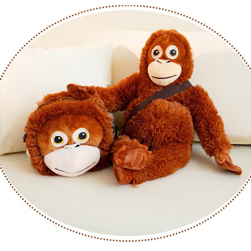 Kawaii Orangutan Brother Plush Set Soft Stuffed Toy Collectible