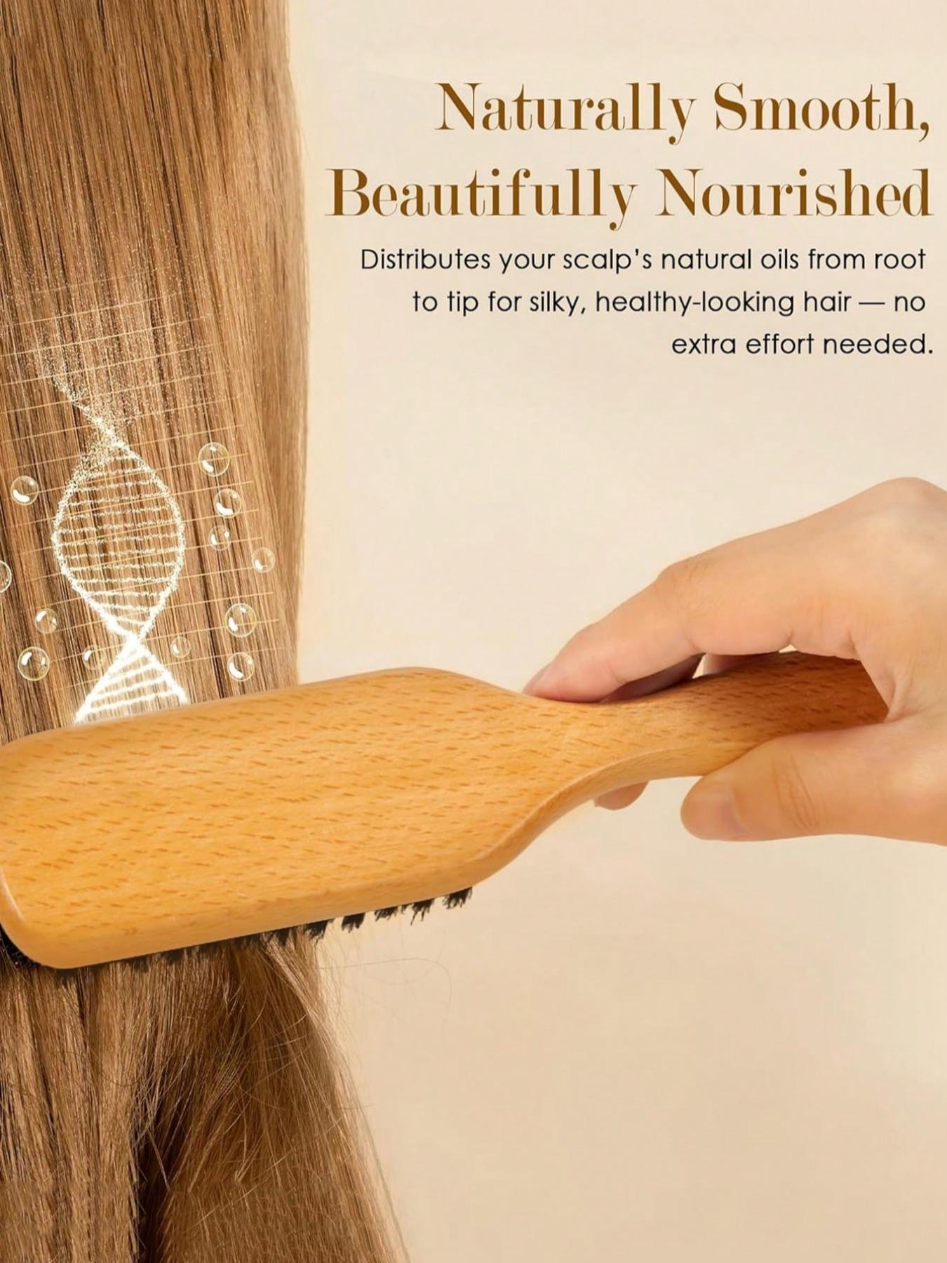 Brush Hair Brush And Beard Brush For Men And Women - Unperfumed Brush Brush For Professionals To Style Thick/Thin Hair, Fade And Trimmer Cleansing Comb, Smoothing Device For Strict Styling, Brush, Hair Brush, Wooden Comb, Hair Brush, Hairbrush