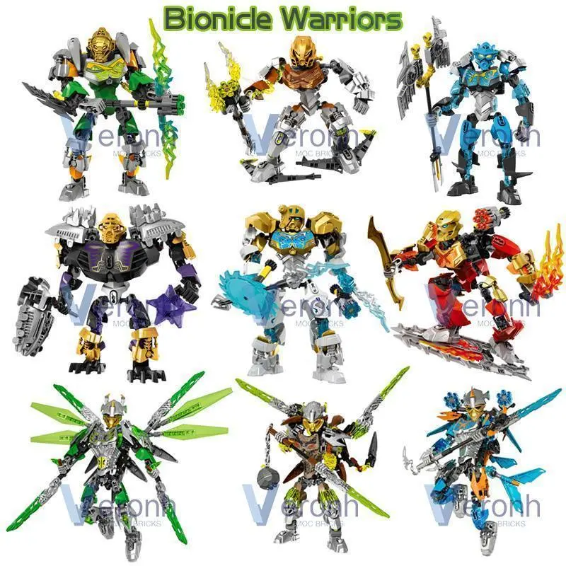 2026 Hot selling toys Bionicle Warriors Building Block Lewa Jungle Protector Gali Water Uniter Master Anime Action Skull Figures Collection Bricks Toy Internet-famous toy