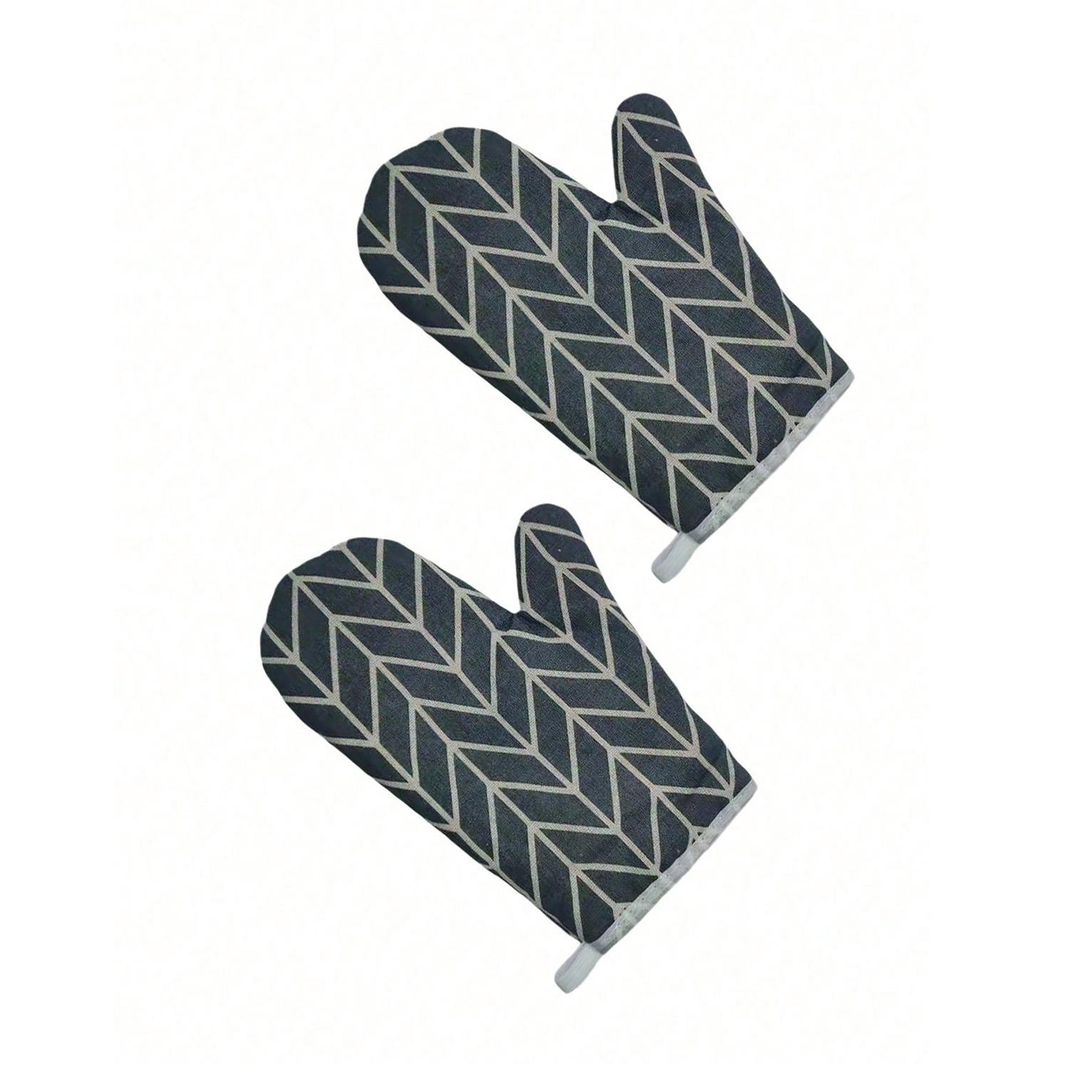 2pcs Heat-Resistant Gloves, Durable Oven Mitts for Microwave & Air Fryer, Ideal for Cooking Safety, Essential Kitchen Gear