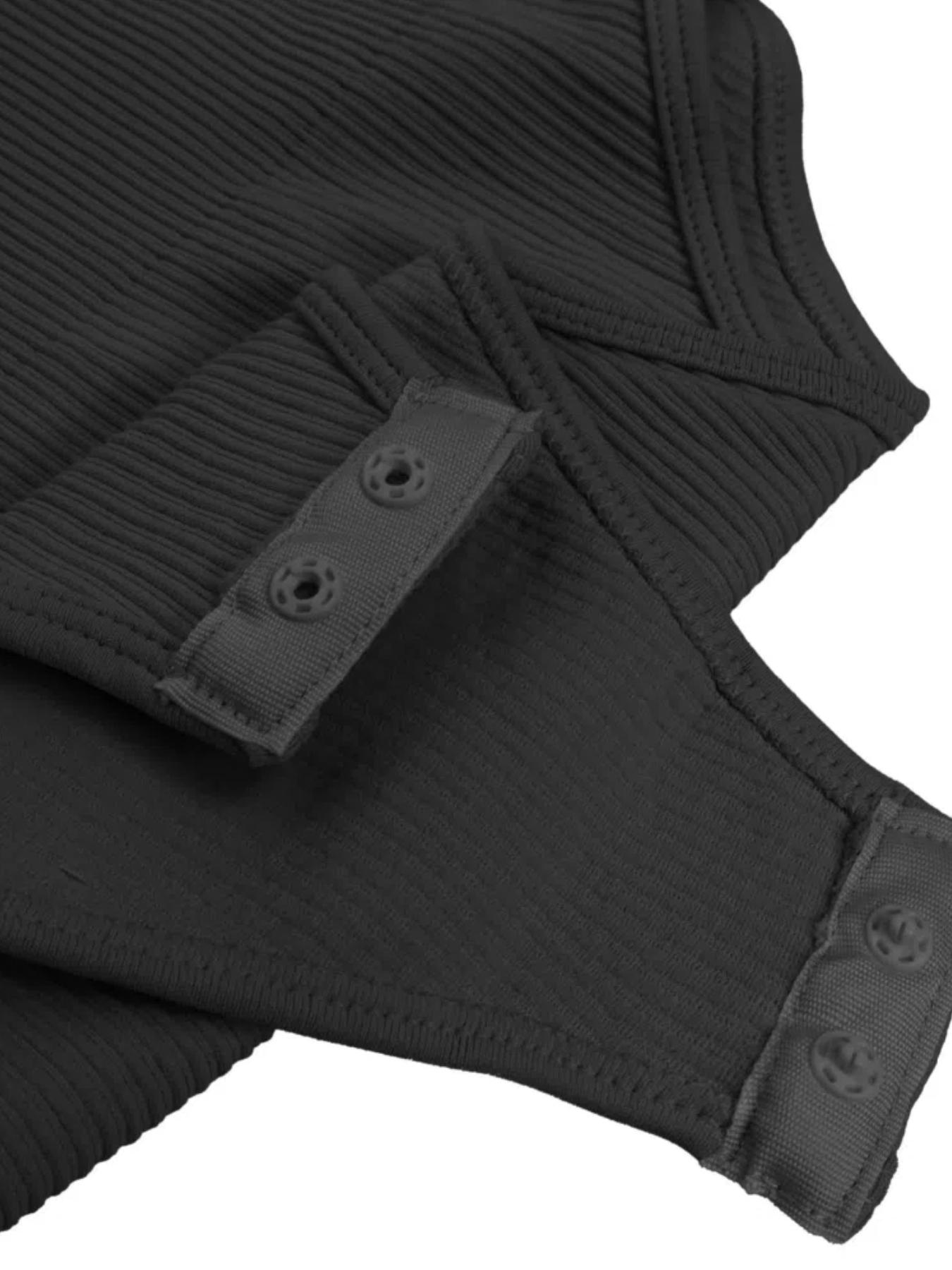 Women's Shapewear Bodysuit, Comfortable Casual Style Tummy Control & Butt Lifting, Daily Wear Crop Compression Shirt, Knitted Slimming Fitness