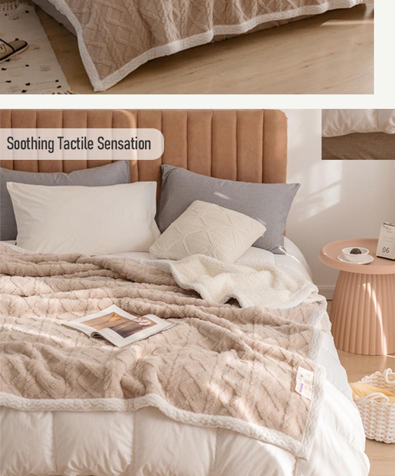 Snooztex Comfy Weighted Blanket – Double-Layer Thick Nordic Bedding Throw, New Arrival Ultra-Soft Microfiber Blanket for Modern Bedroom & Sofa, All-Season Cozy Comfort, Multiple Sizes Twin Queen King