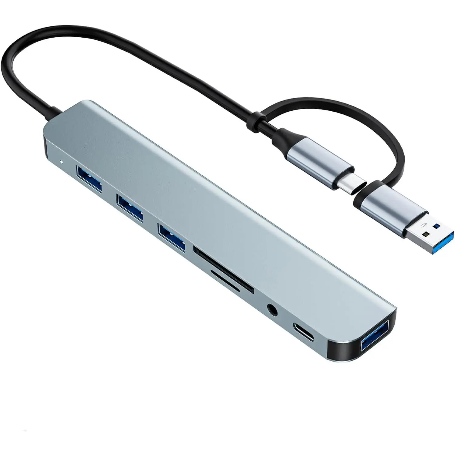 USB C/USB Hub Multiport Adapter, 8 in 1 USB Splitter