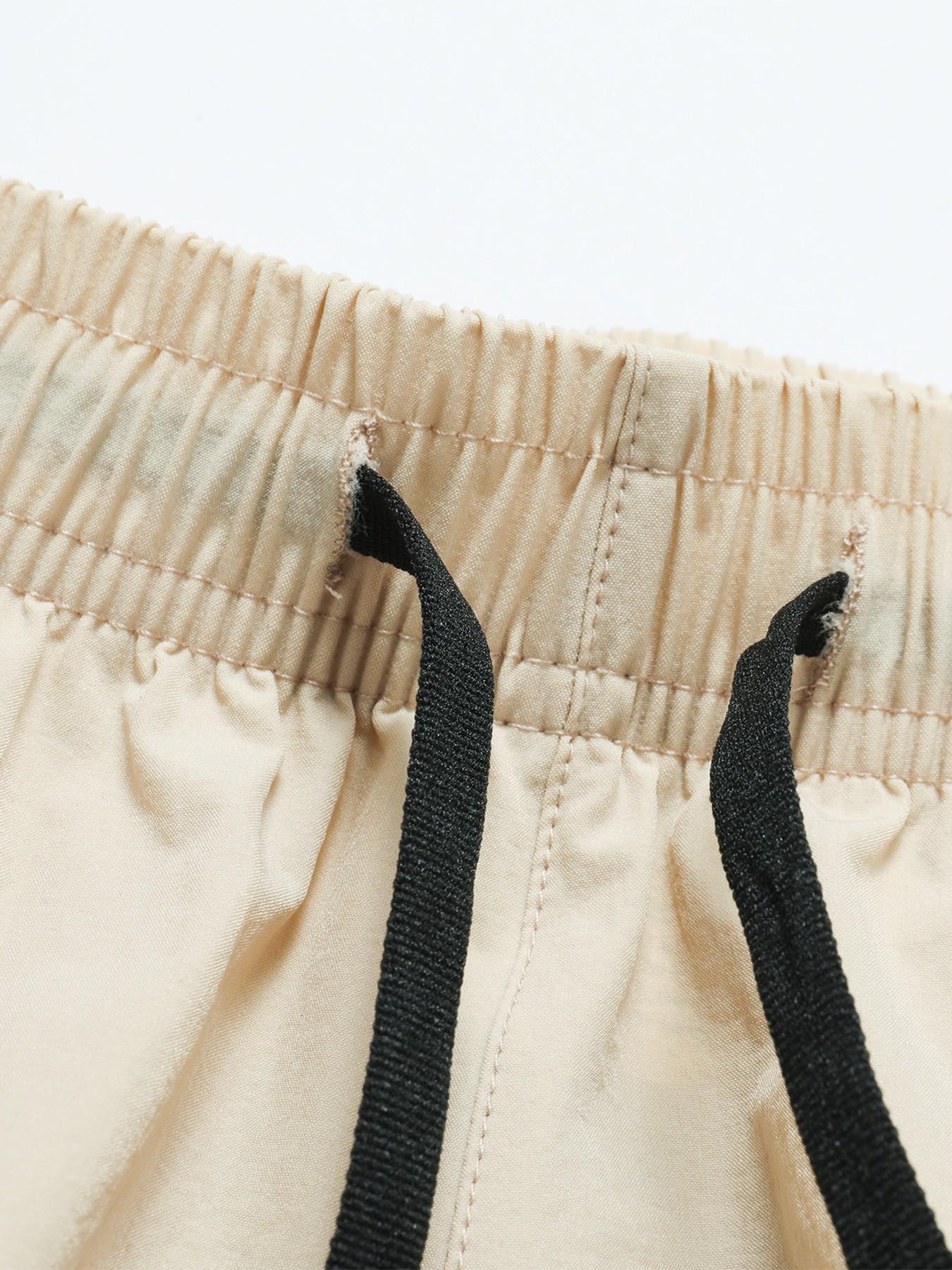 Men's Casual Loose Soft Breathable Stretch Durable Outdoor Sports Shorts, Casual Fitness Shorts, Drawstring Waist Zip Pockets Split Hem 3 Inch Beach Shorts for Daily Wear, Gym, Running, Hiking and Vacation Outfits