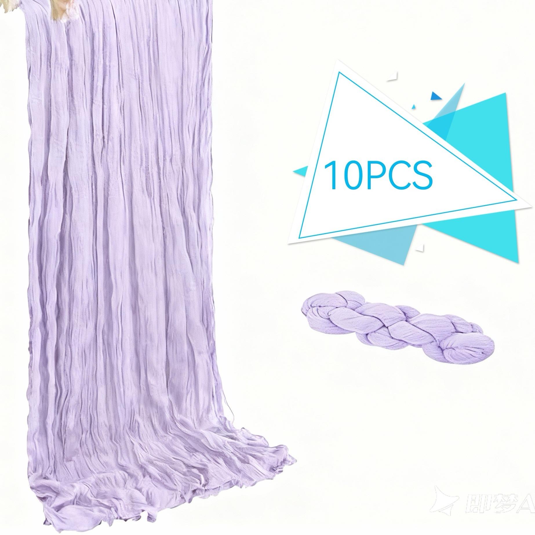 1/6/10pcs Purple Table Runner Bohemian Country-Style Table Runner, Suitable for Weddings, Baby Baptism Parties and Holiday Decorations