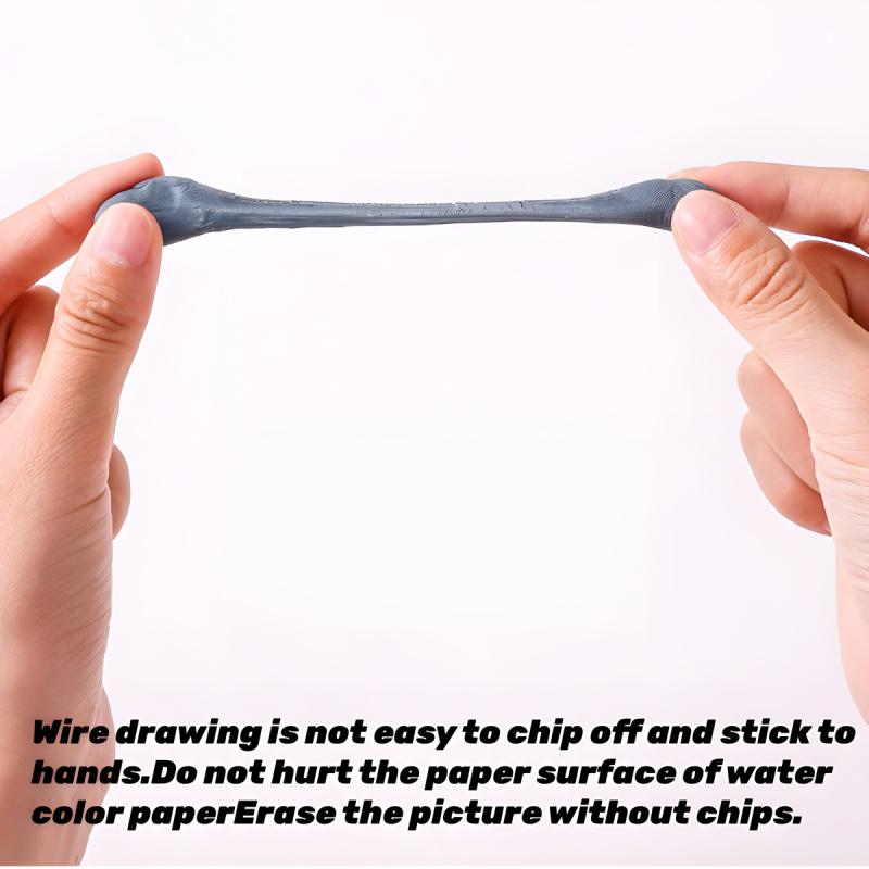 Kneaded Eraser, 3 Pack, Grey, Kneaded Erasers for Artists, Art Eraser, Kneadable Erasers, Back to School Supplies