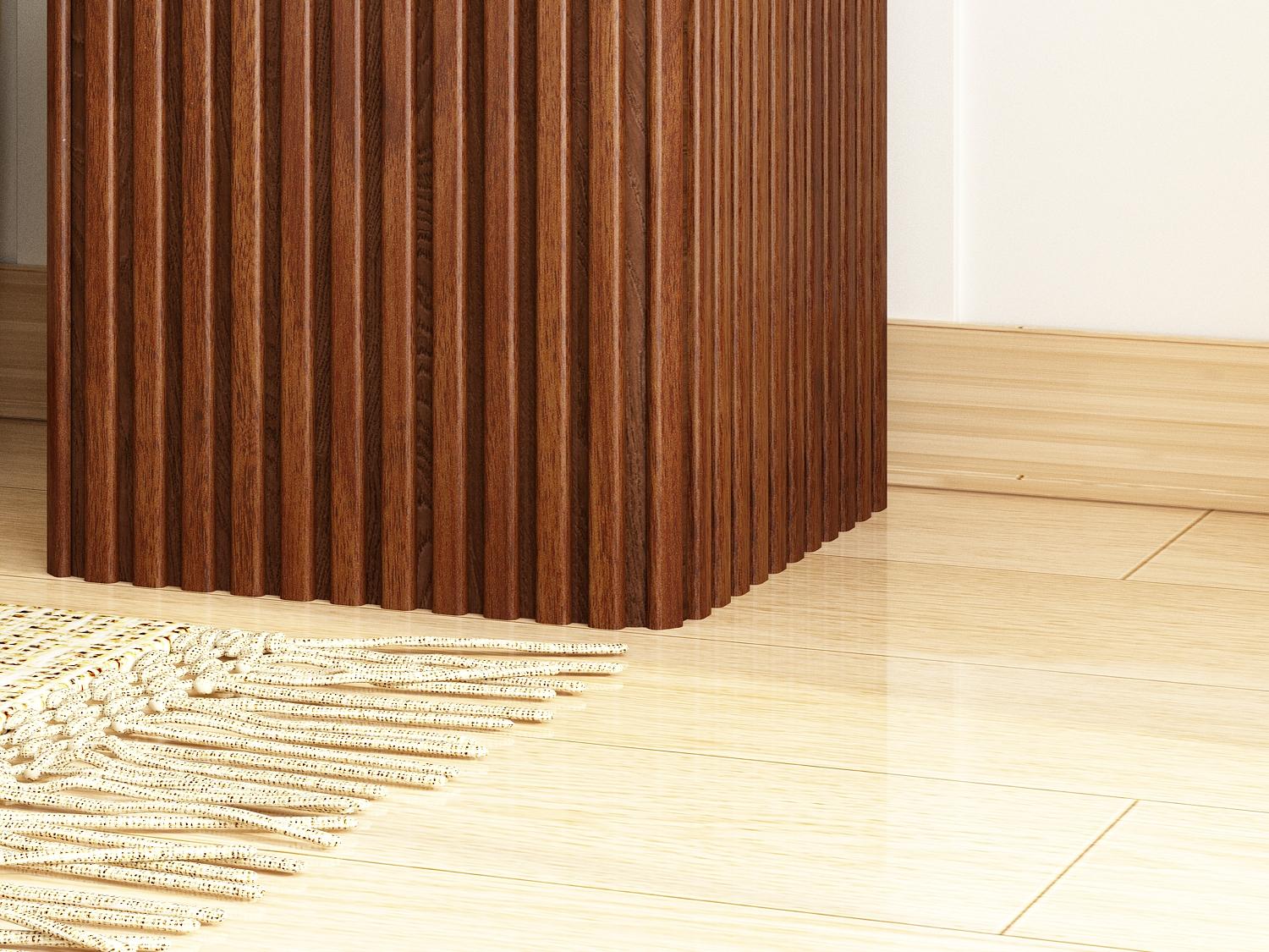 PieDle Furniture Modern Farmhouse Small Square Fluted Accent Table with Storage, Solid Wood Veneer Top, Ideal for Living Room by Couch PieDle Furniture Modern Farmhouse Small Square Fluted Accent Table with Storage, Solid Wood Veneer Top, Ideal for Living Room by Couch