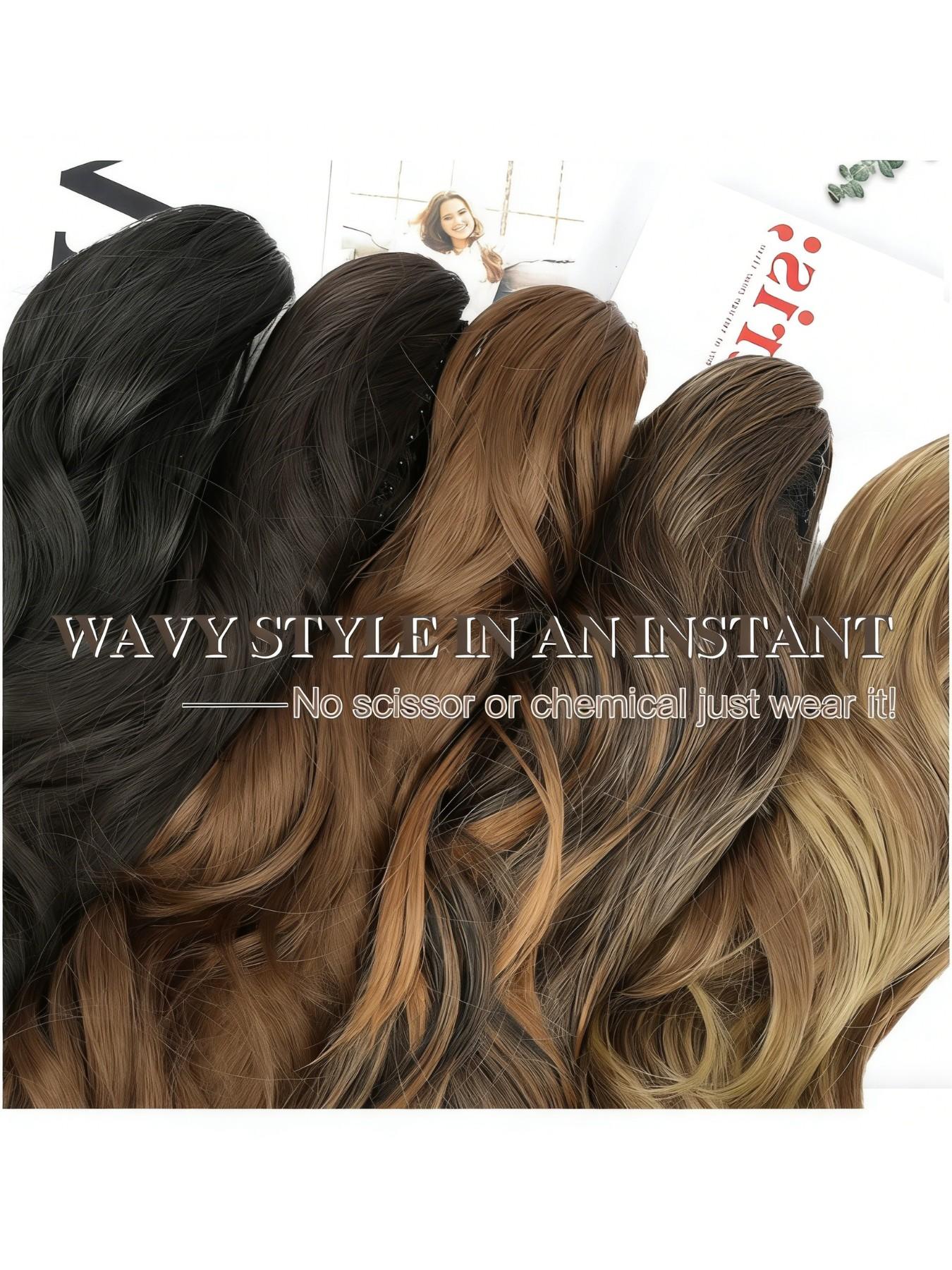 30-Inch Extra Long Wavy Hair Clip-In Tail, Synthetic Hair Extension for Women, Daily Wear, All Seasons, Perfect for Everyday Style