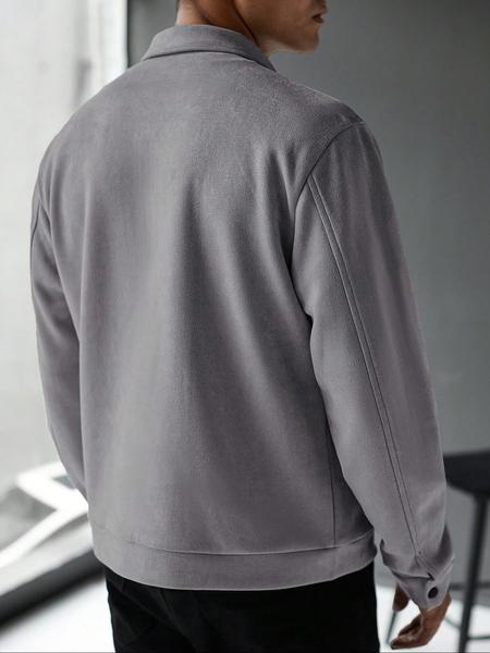 Men's Casual Air Layer Jacket, Coats, Lightweight Insulated Liner, Plush Lining, Perfect for Outdoor Activities & Daily Wear