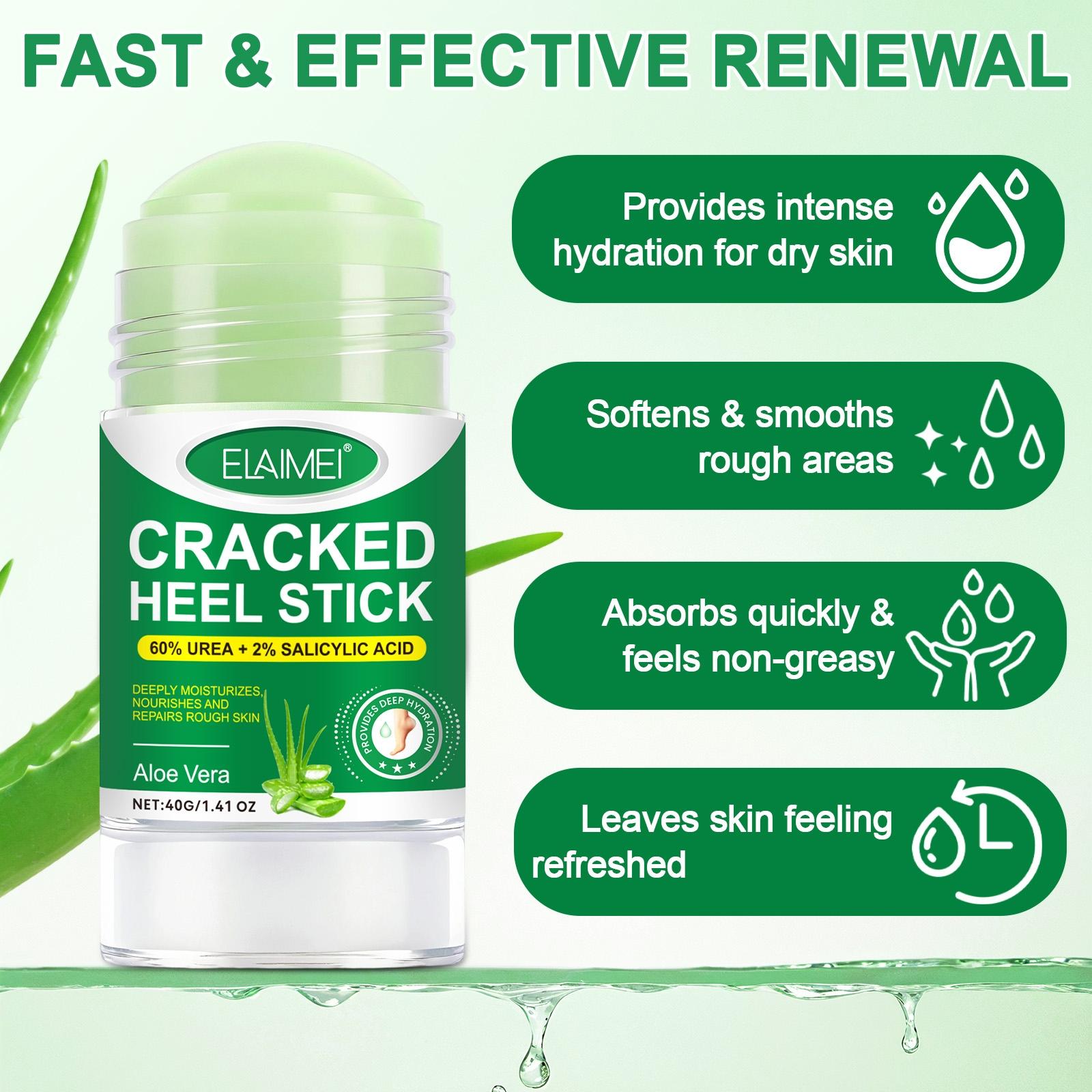 Elaimei Foot Care Stick, Avocado Oil Moisturizing Heel Cracked Cream, Hydrating Rough Skin, Winter Essential Anti-Dryness Foot Lotion