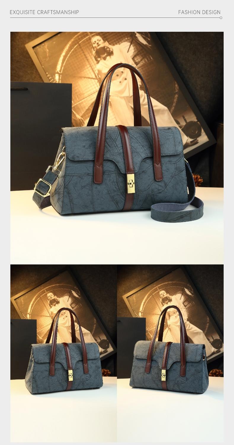 Vintage Commuter Tote Bag for Women, 2026 New High-End Large Capacity Handbag, Mom Bag for Work, Single Shoulder Bag