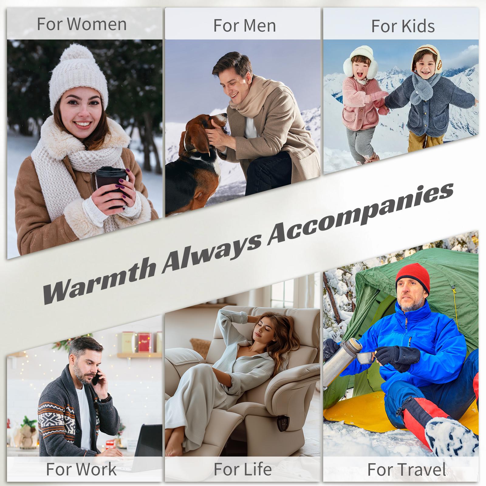 2025 Upgrade AI Heated Hand Warmer, 6000mAh Fast Heating Rechargeable Hand Warmer for Cozy Season, Perfect Christmas Gift & Stocking Stuffer for Travel, Work, Outdoor