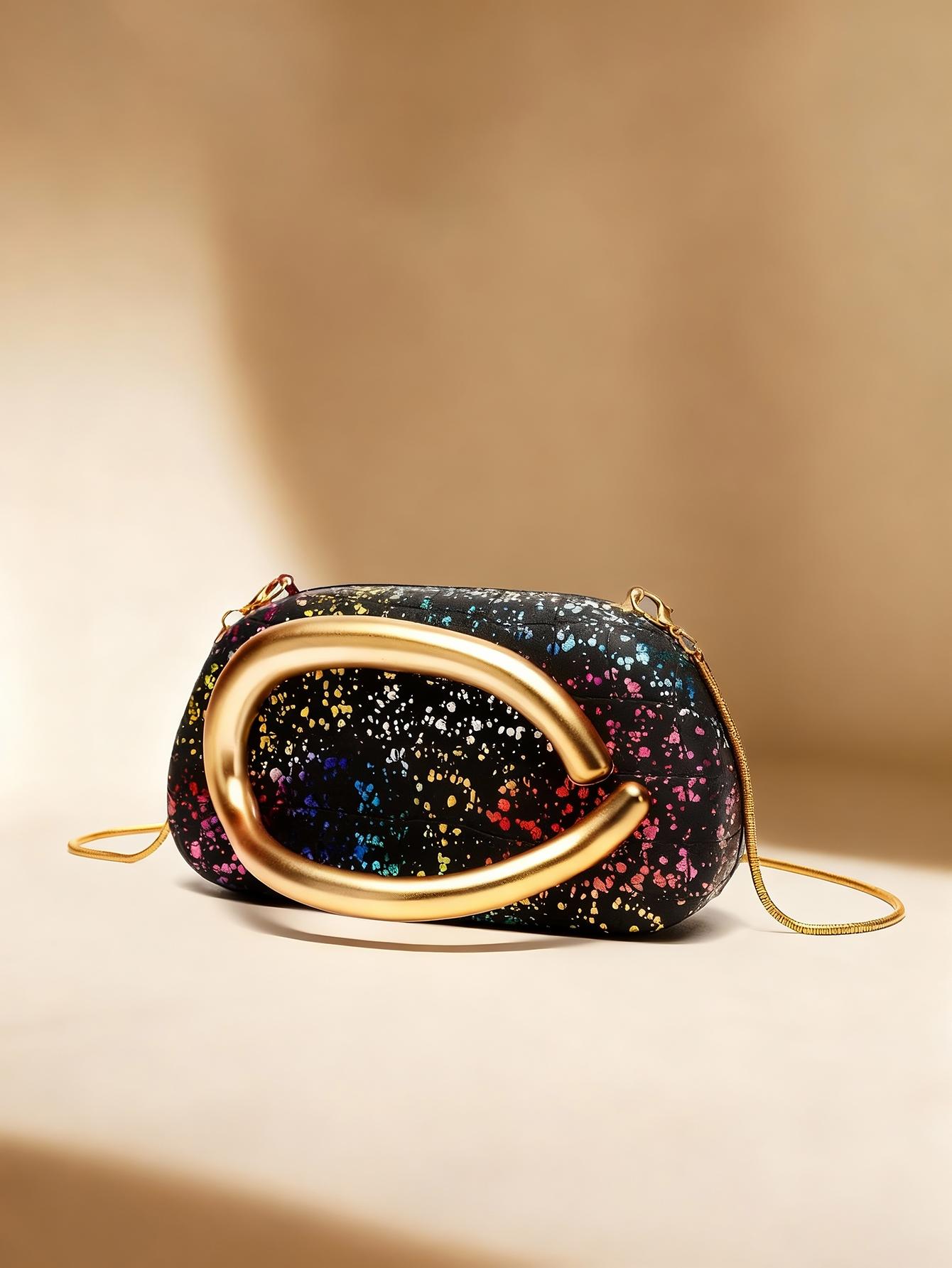 Women's Evening Bag, Crocodile Pattern Handbag, Handheld Bag Purse, Elegant Simple Party Purse, Fashion Accessories for Weddings, Christmas, Birthdays, Ideal Gift