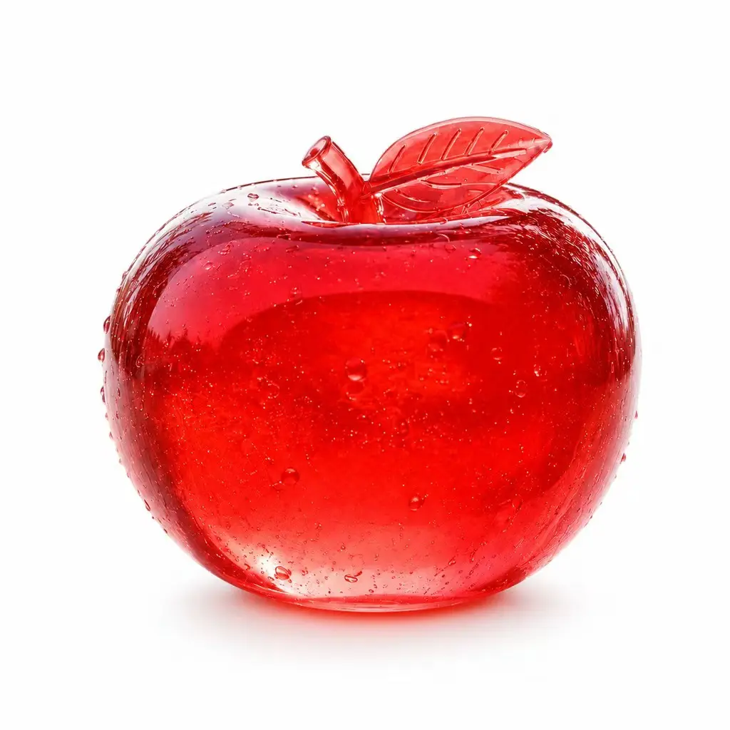 Apple pinch music slow rebound decompression toy creative decompression artifact soft glue toy blue, red and pink three colors