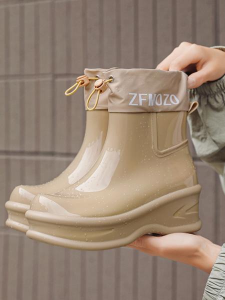 Women's Waterproof Non-slip Rain Boots, Fashionable Design Rain Boots for Outdoor, Casual Rain Shoes for Women & Girls, Footwear, Waterproof Wellington Boots