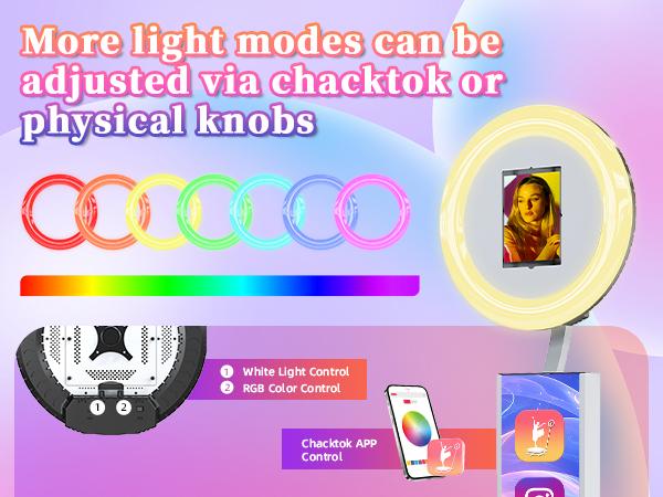 MWE Photo Booth with App Control – Portable Booth Compatible with iPad 12.9/11/10.9/10.2 – Perfect for Weddings, Parties & Events