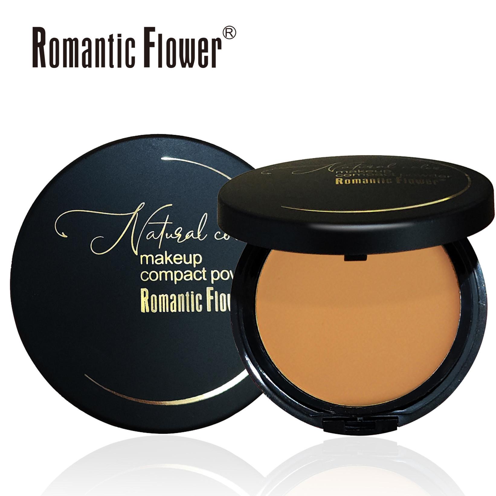 Dark Setting Powder Cake Waterproof Full Coverage Makeup, Natural Finish with Brush, Perfect for Parties and Events, Easy to Carry