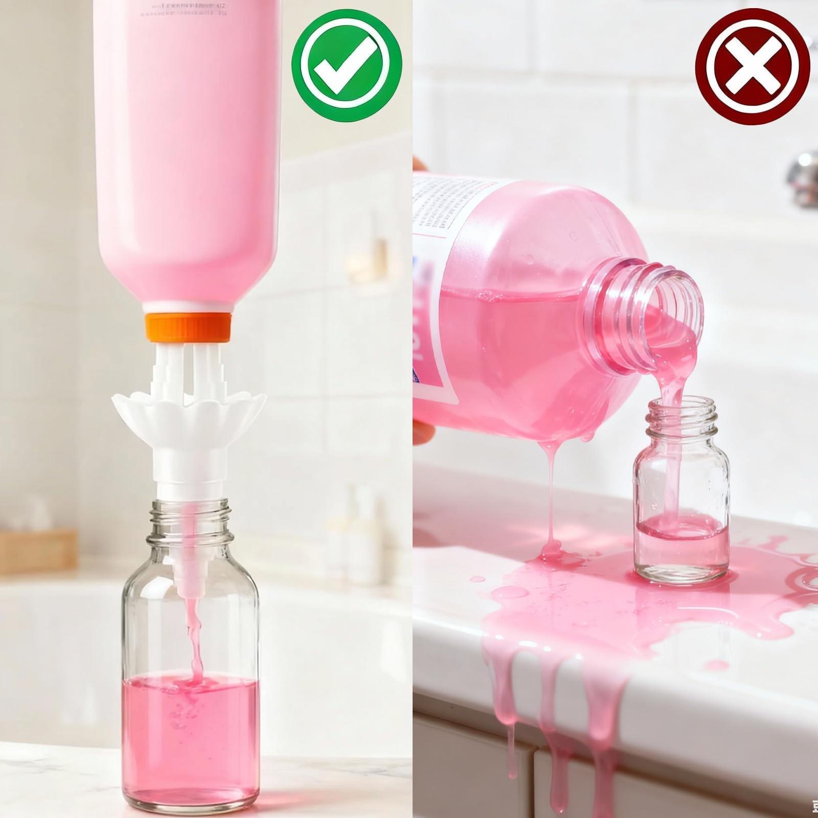 2pcs Liquid Transfer Funnels, Leak-proof Wide Mouth Design, For Home Kitchen and Laboratory Use, Durable Essential Tool, Suitable for Dispensing Oils, Wines and Beverages