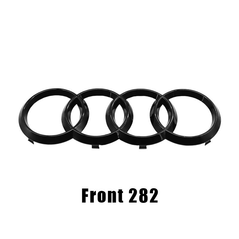 Audi Q8 2018 Ring Emblem Set, Abs Material Hood Grille Trunk Waterproof Car Logo, Quattro Decoration Sticker
