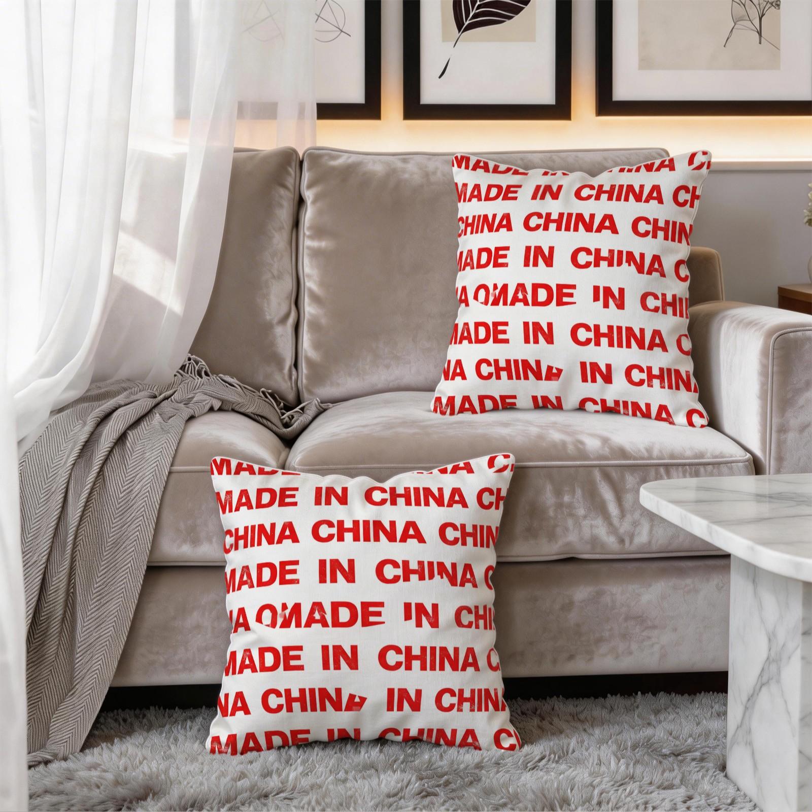 1 Pack Letter Themed Printed Throw Pillow, HD Digital Print Decorative Accent Pillow, Non-Fade Decorative Cushion for Couch & Bed, Minimalist Home Decor Pillow, 18×18 Inch