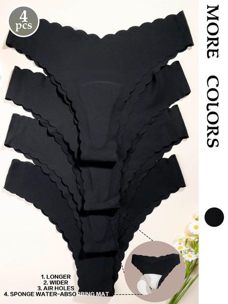 Cameltoe Proof Seamless Slim Fit Thongs Made With Sandwich Like Patented Insert 3-LAYER PROTECTION Women's Leopard Print Thong Panties, Breathable Low Waist Seamless Underwear, Fitted Casual Yoga Gym Wear, 4/6 Pack