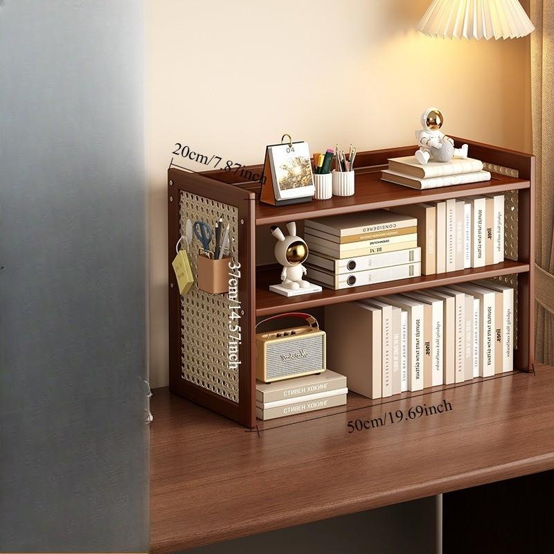 Small Simple Desk Organizer Rack, Desktop Bookshelf Home Storage Shelf, Office Supplies, New Trend 2026 Bestseller, Compact Tabletop Display Stand