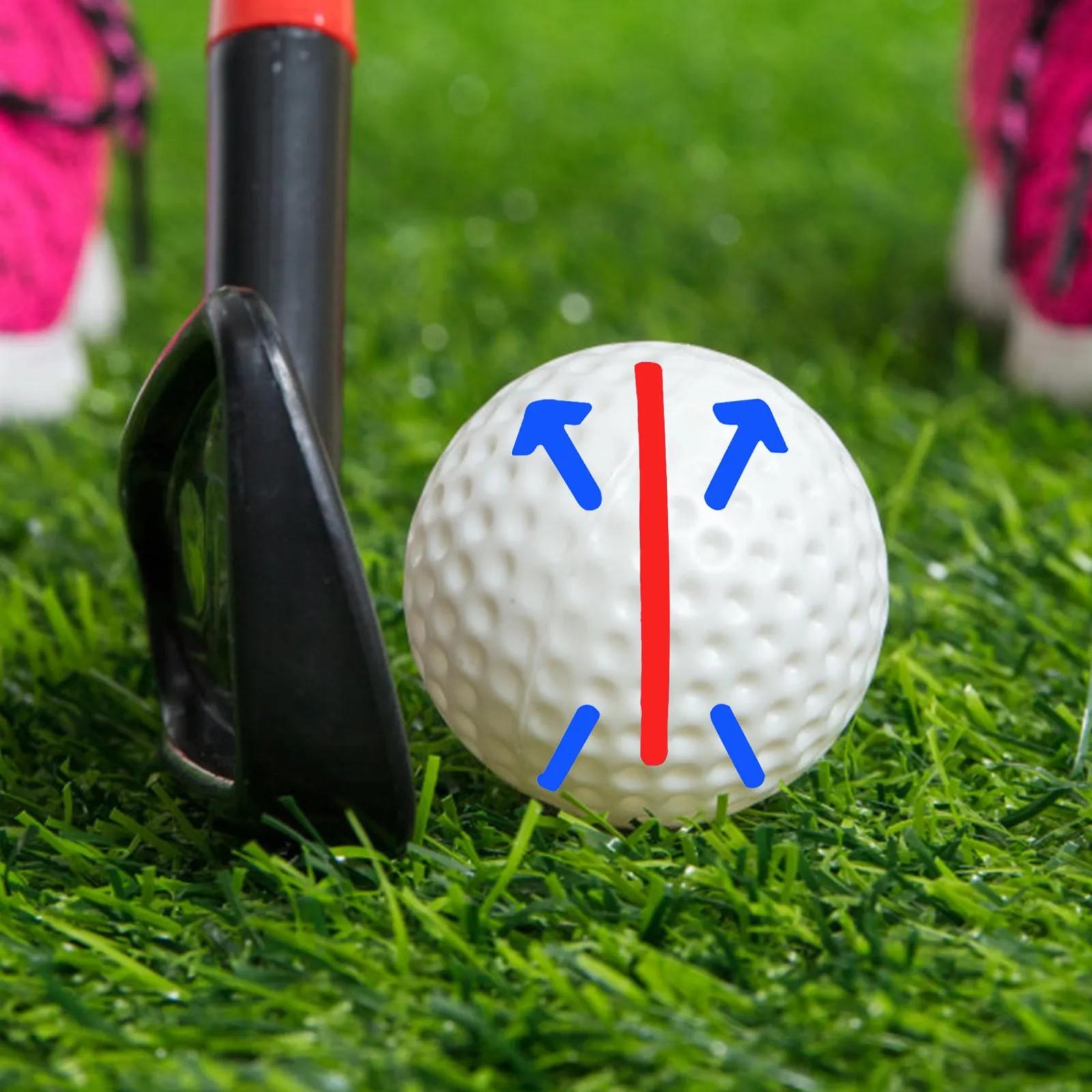Golf Ball Line Alignment Tool Set, 4-Piece Golf Line Template, 3 Color Markers, Precision Putting Guide, Golf Training Accessories
