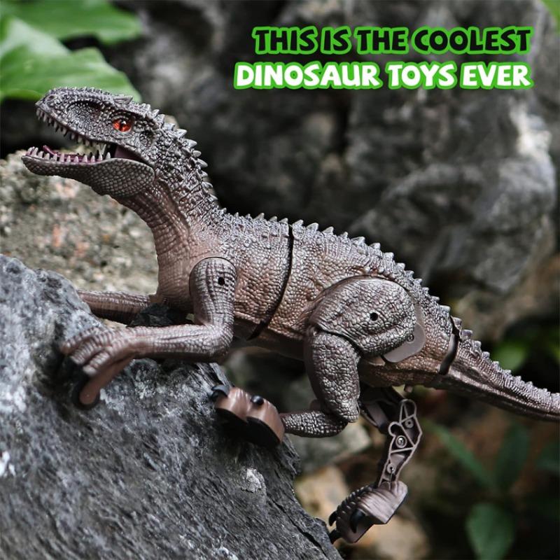 Realistic Remote Control Dinosaur Toy, Walking Smart Sound Light Tyrannosaurus Rex, Kids Birthday Christmas Gift, Requires 2 Aa Batteries