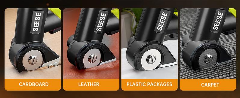 SEESE Cordless Rechargeable Electric Scissors – Portable Cutter for Fabric, Cardboard, Carpet & Leather Sewing Supplies Crafts Sewing Tools