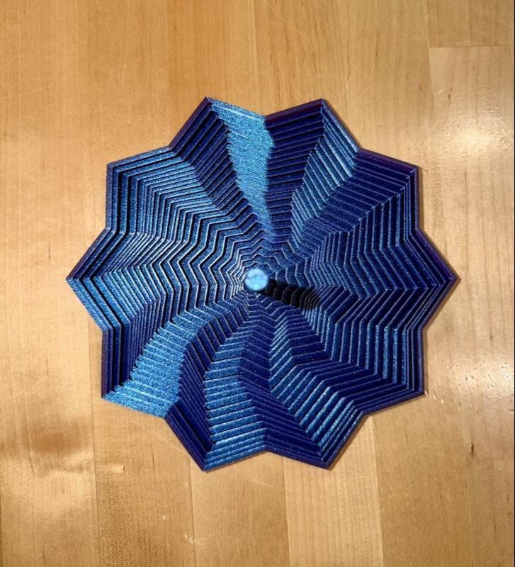 Bains Fidget Star is a 3D printed fidget toy that works great for stress relief and anxiety relief.