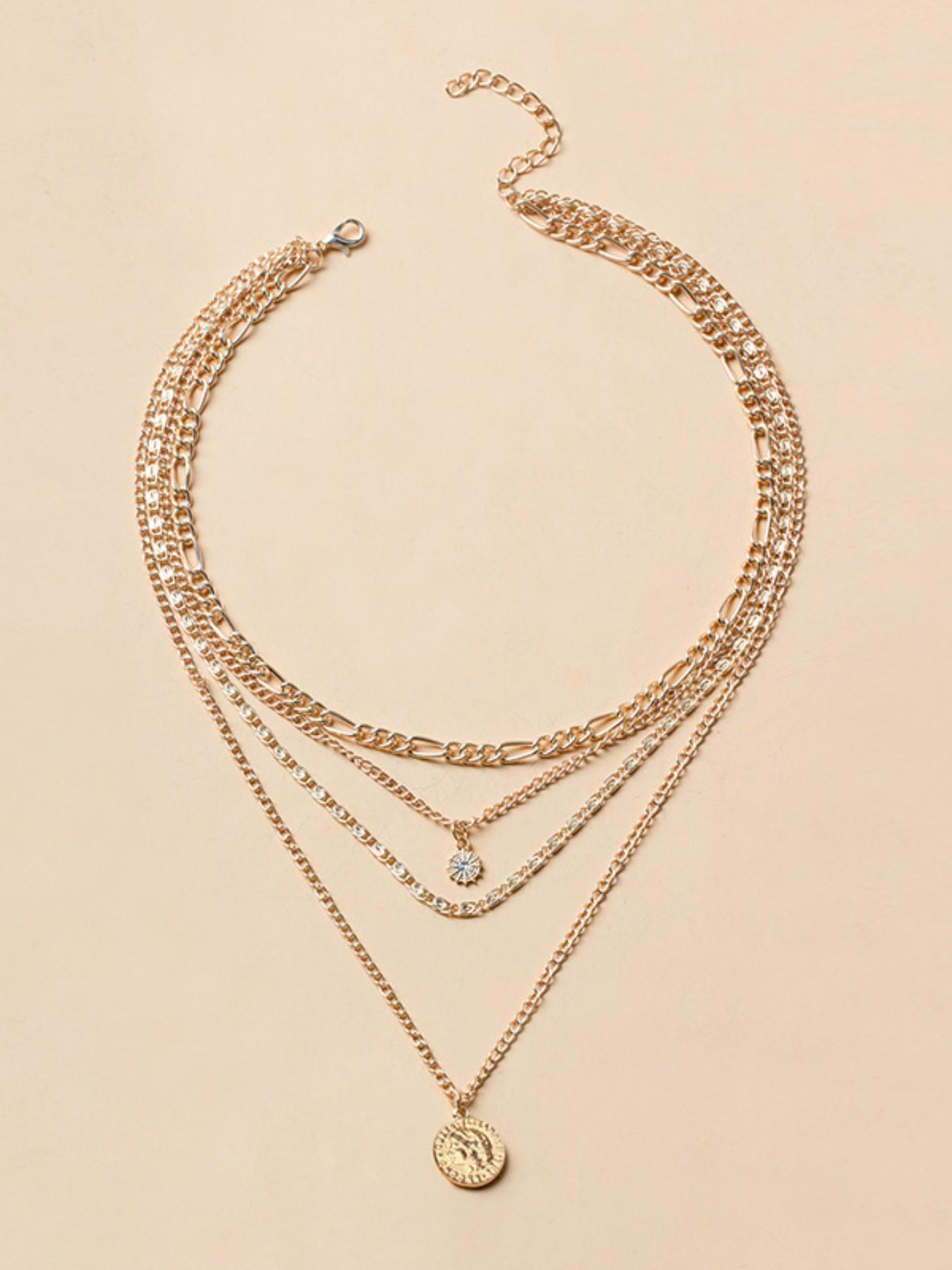 Elegant Long Necklace Accessory, Luxurious Light Luxury Sweater Pendant, Unique Lockbone Chain for Fall Winter, Stylish Jewelry