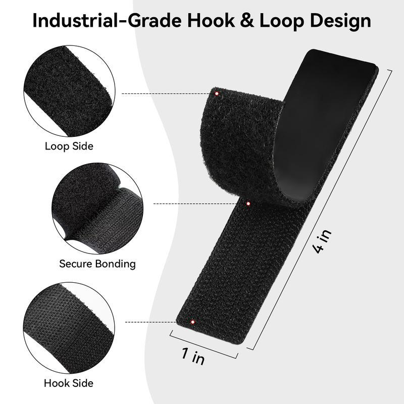 2026 Petit Bits Heavy Duty Double-Sided Hook and Loop Strips Strong Adhesive No Residue Wall Mount Photo Frame Cable Organizer DIY Home Use Holiday Haul Deal Christmas Gift Home Organizing Accessories