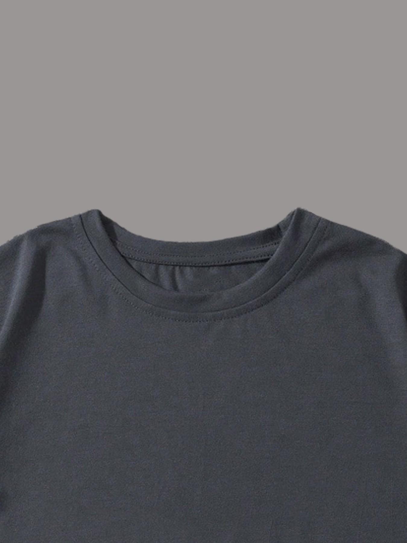 Men's Plus Size Round Neck Short Sleeve Shirt, Ultra Comfortable Everyday Wear, Casual Streetwear Oversized Style, Perfect for Daily Use