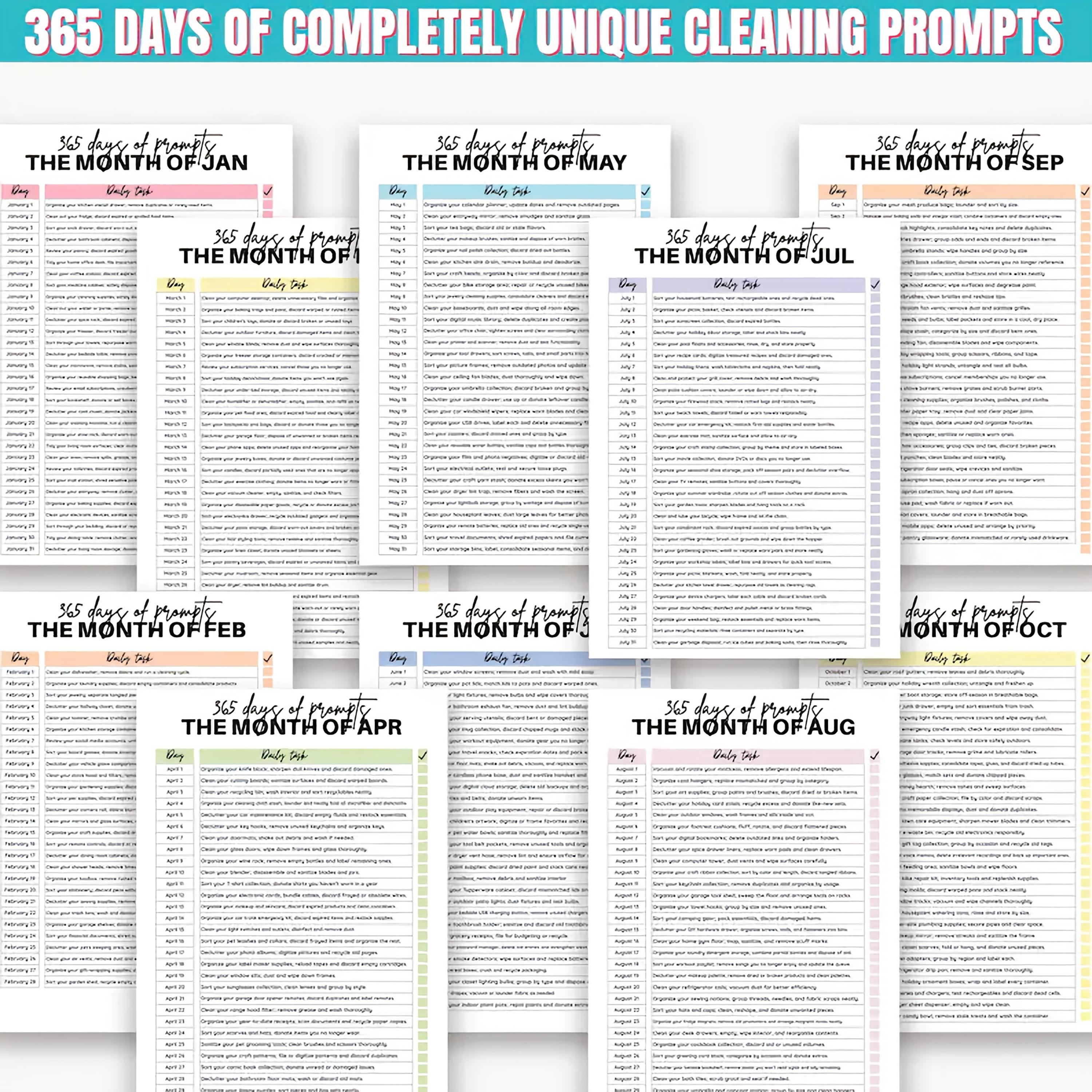 [Decluttering System] Ultimate Home Cleaning & Decluttering Planner