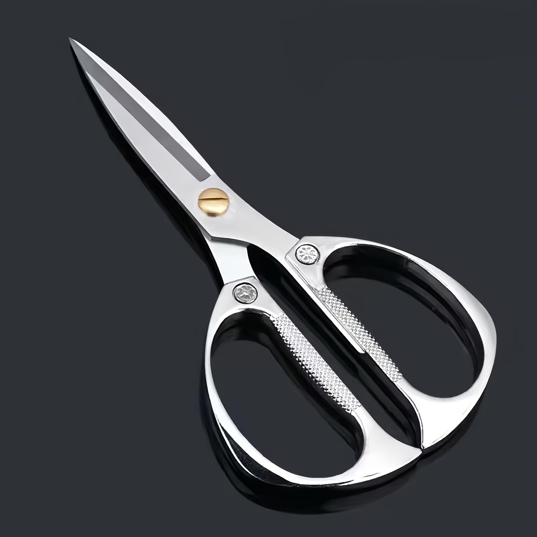 Premium Stainless Steel Heavy-Duty Scissors, Anti-Slip Handles, Sharp Blades for Fabric, Paper, DIY Crafts, Durable Household Shear, Craft Cutting Tool