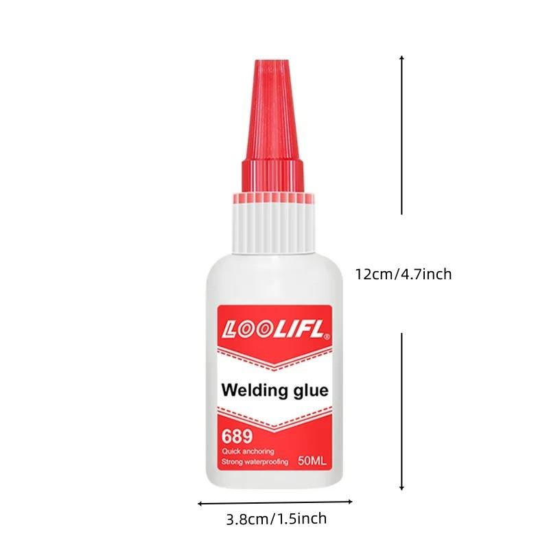 Universal Super Glue, High-Strength Oil-Based Adhesive, Quick Fix and Cure, Waterproof, Suitable for Leather, Metal, Wood, Plastic, Rubber