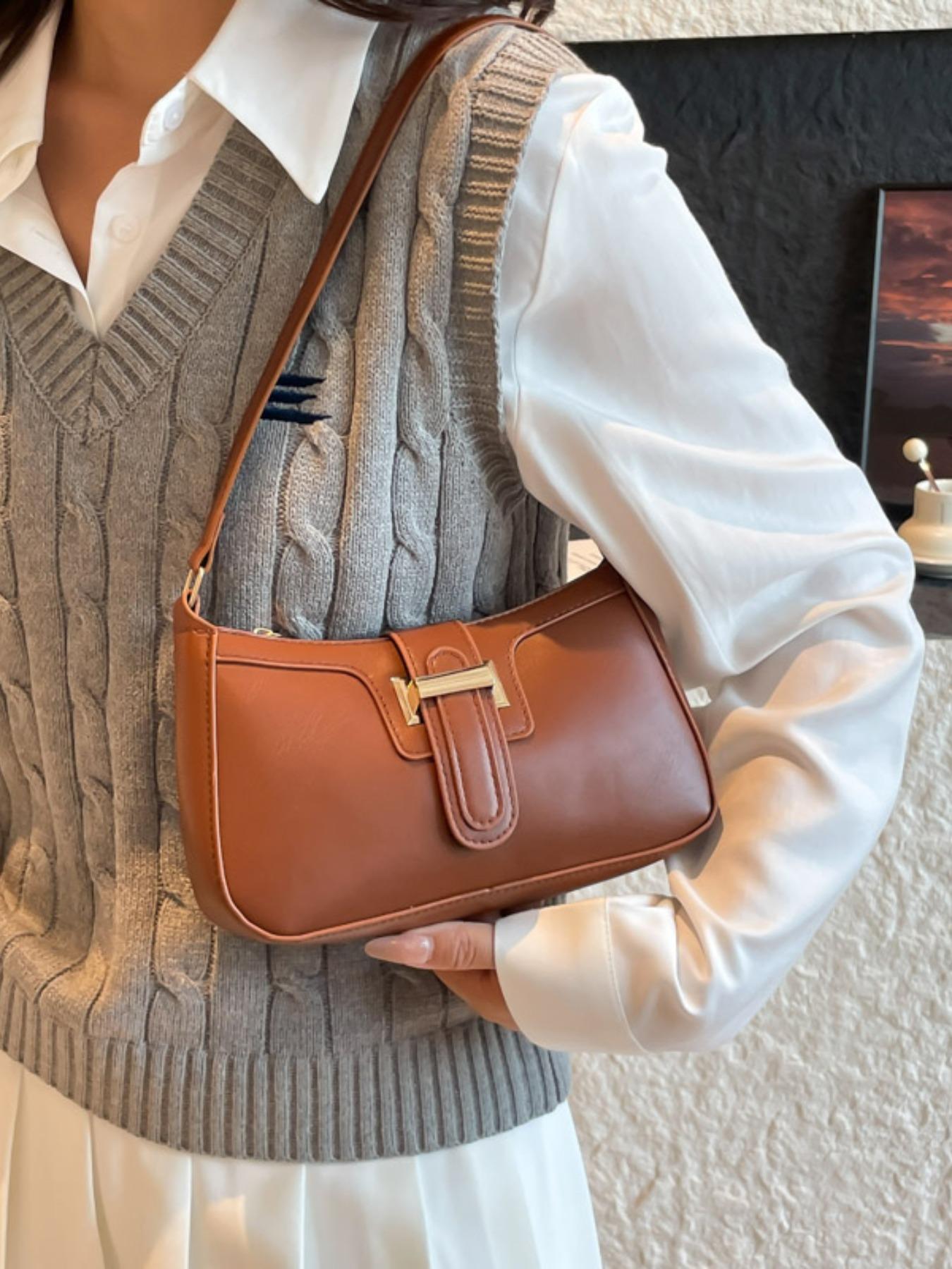 New Versatile French Bread Bag for Women, High-End Commuter Underarm Handbag, Perfect for Work, Shopping, Travel